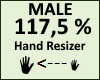 Hand Scaler 117,5% Male