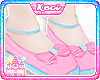 kid bow shoes pink blue