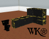 [WK] Gold Black Cabinet