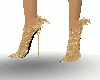 Gold Heels with bow