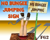 No Bungee Jumping Sign