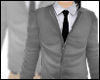 Gray Jacket. Black Tie