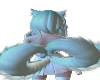 Heart tails blue