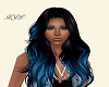 Khloe blue black hair