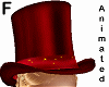red sparkling top hat -F