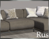 Rus Ivory Modern Sofa
