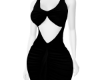 Ruched Black Dress