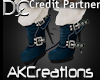 (AK)Blue bootsw/socks