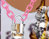 Pink chain lock
