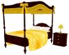 YELLOW KIDS CANOPY BED