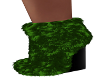 Abri-Green Fur Boots
