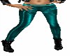 TEAL LEATHER PANTS
