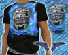 T-S Blue Patch Skull