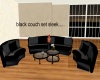  black  couch set