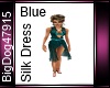 [BD] Blue Silk Dress