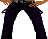Purple Suspender Jeans M