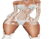 Sassy White Crochet dres