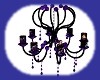 purple rose chandelier