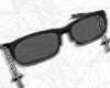 chained cross glasses
