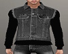 Cut Denim Vest/Sweat Top