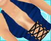blue halter corset