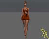 X♡A Short Dress Brown1