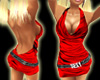 Sexy Belt Red Dress