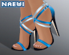 {N} Blue ombre heels