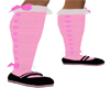 Bl Mary Jane W Pink Sock