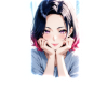 cutout Anime5 girl 2.5K
