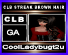 CLB STREAK BROWN HAIR