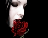 vampire with blood rose