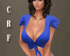 CRF* Lynn Blue Tied Top