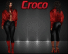 CROCO jacket red