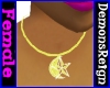 Gold MoonStar Necklace