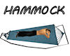 !Camp hammock teal