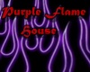 purple flamed house