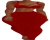 red no sleeve bodysuit