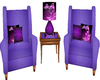 Purple Coffee Chairs