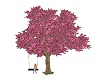 Pink Flower tree w/swing