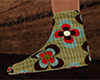 Retro Flowers Socks 7 F