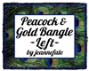 Peacock & Gold Left