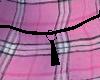 Pink Plaid Skirt w/ Belt