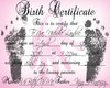 TeNae Birth Certificate