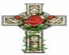 Cross with a rose