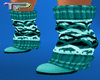 ! Teal Cosy Boots
