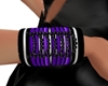 PVC Bracelet-Purple/Blk