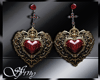 S* Earrings Gothic Heart