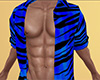Blue Stripe Open Shirt 3 (M)
