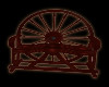 ~ASH~Wagon Wheel bench